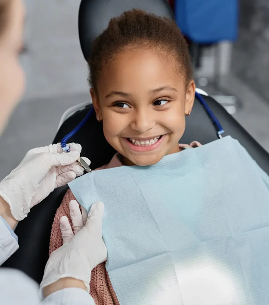 Happy child patient